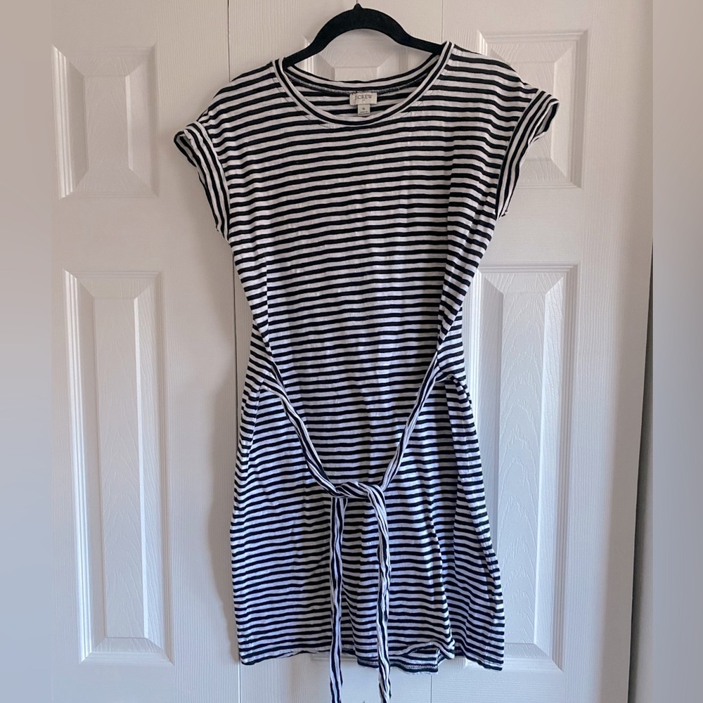 J.Crew black and white dress
